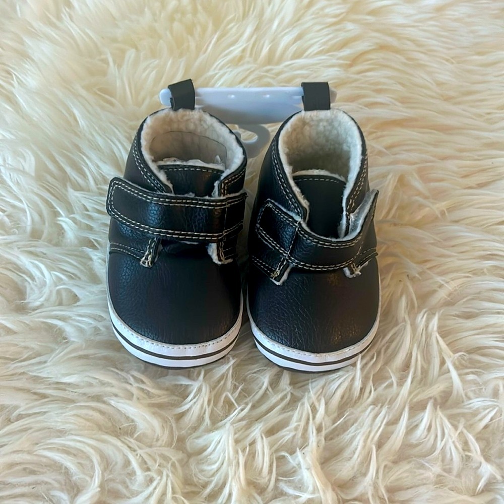 2/$25 So’Dorable Baby Crib Soft Booties Brown Velcro Strap Fleece Lined 9-12Mo